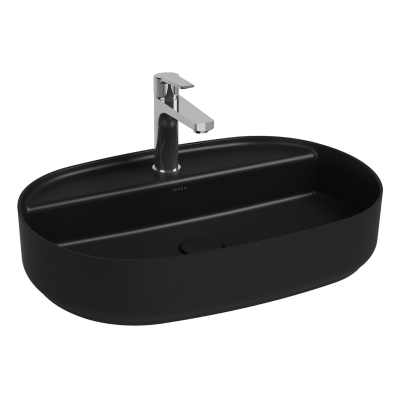 İsvea Infinity Tezgah Üstü Lavabo Siyah, 60 Cm - 5