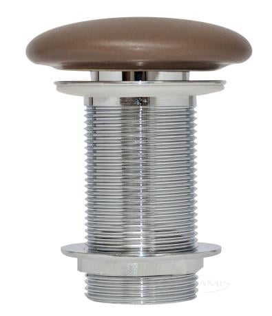 İsvea Lavabo Süzgeçi Plastik Bas-Aç Su Taşma Delikli Vizon - İsvea (1)