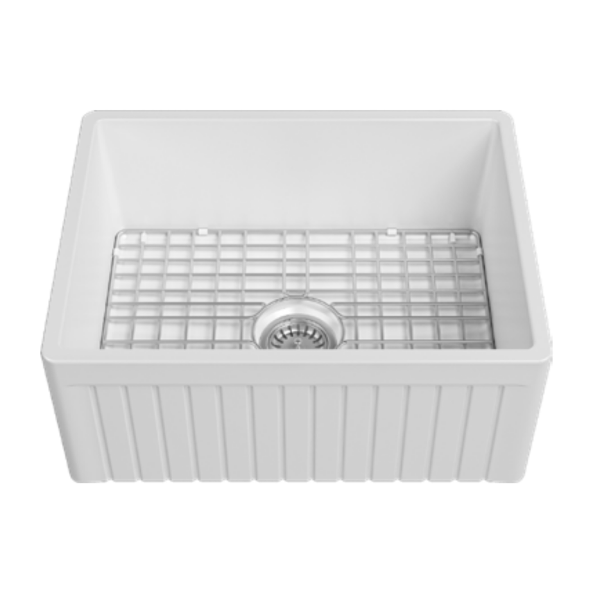 İsvea Ledro Beyaz Seramik Eviye - Tek Gözlü, 61 Cm - İsvea