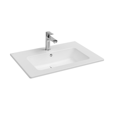 İsvea Sistema Etajerli Flat Lavabo Beyaz, 71 Cm - 4