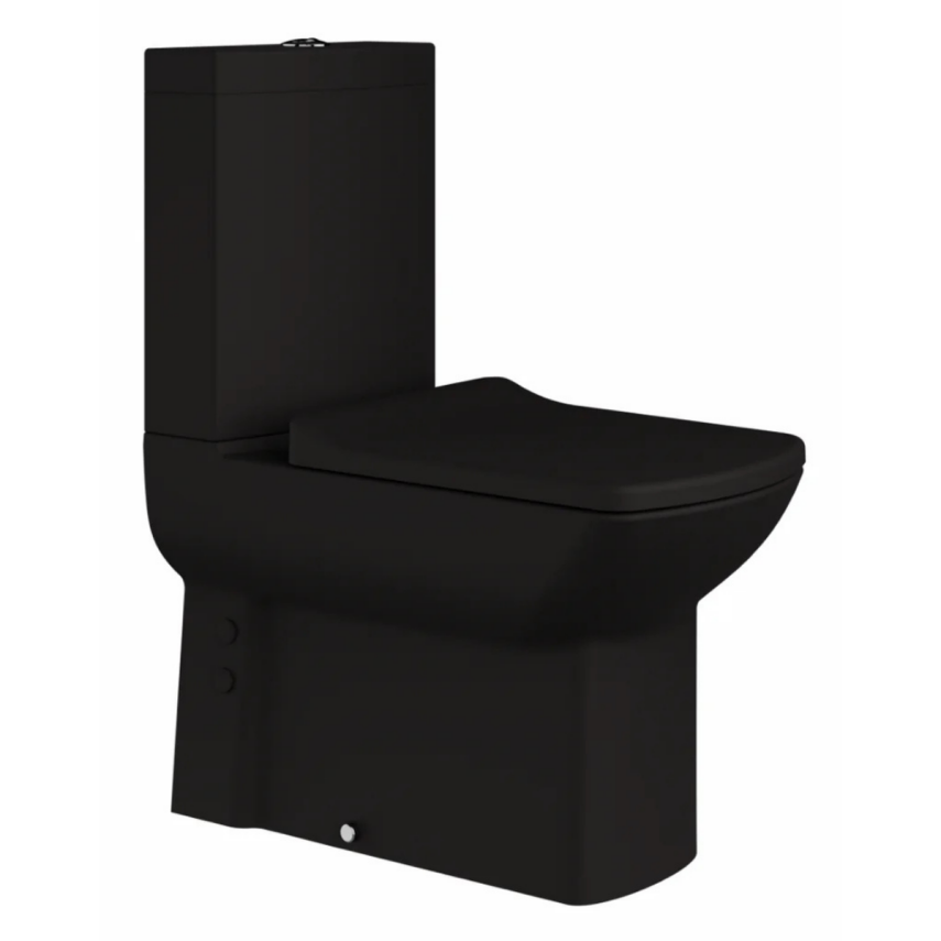 İsvea Soluzione VI Duvara Sıfır Klozet Seti, Siyah - İsvea (1)