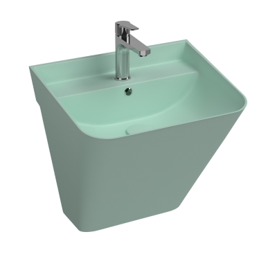 İsvea SOTT'aqua Asma Monoblok Lavabo Mint, 50 Cm - 6