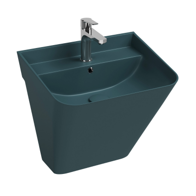 İsvea SOTT'aqua Asma Monoblok Lavabo Petrol Yeşili, 50 Cm - 1