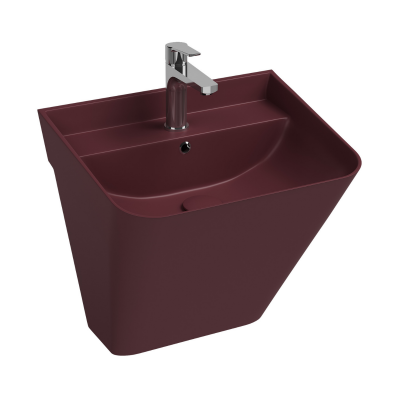 İsvea SOTT'aqua Asma Monoblok Lavabo Rustik Bordo, 50 Cm - 1