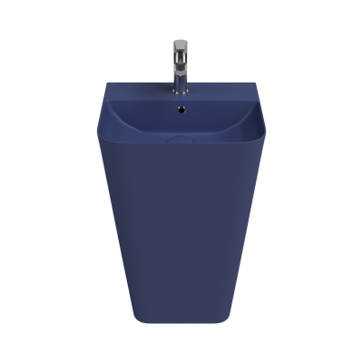 İsvea SOTT'aqua Yerden Monoblok Lavabo Mavi, 50 Cm - 5