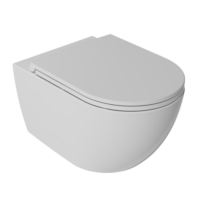 İsvea Vea Rondo Rimless Beyaz Asma Klozet Seti ( Klozet Kapağı Dahildir ) - İsvea