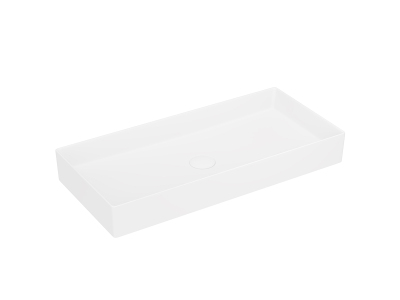 Lucco Balance Çanak Lavabo 75 cm, Mat Beyaz - 1