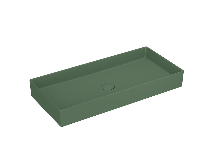 Lucco Balance Çanak Lavabo 75 cm, Mat Yeşil - Lucco