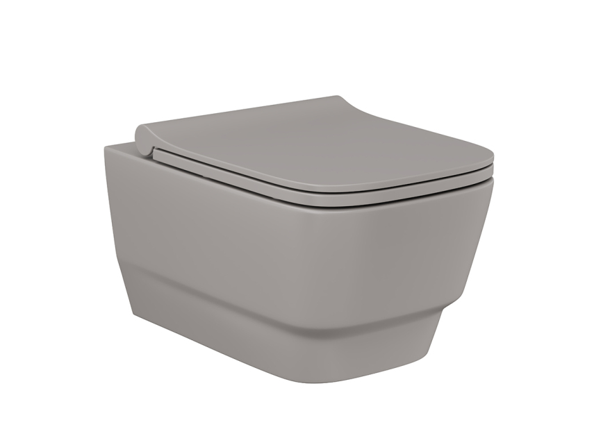 Lucco Bello Rimless Asma Klozet Mat Latte 53 cm ( Klozet Kapağı Dahil ) - Lucco