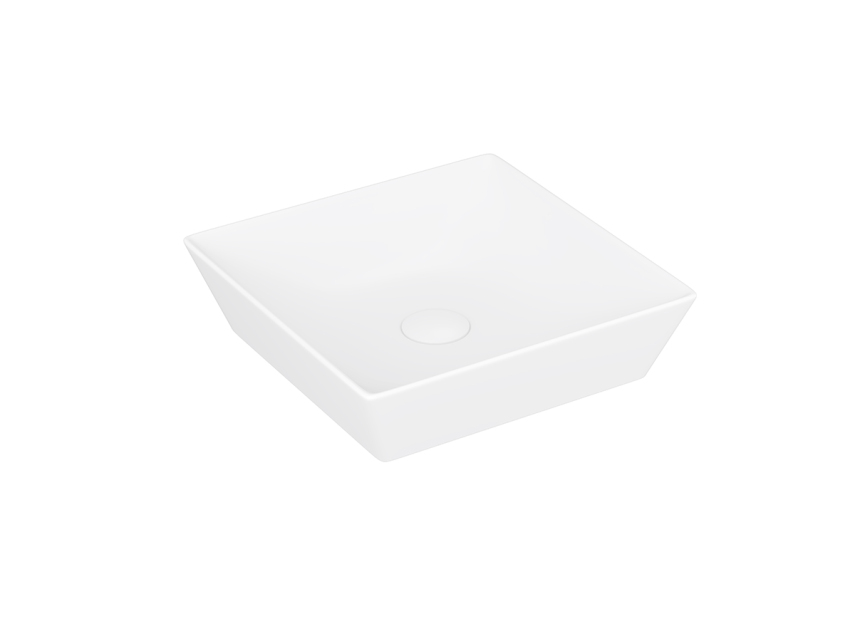 Lucco Decente Çanak Lavabo 40 cm, Mat Beyaz - Lucco