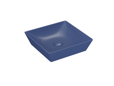 Lucco Decente Çanak Lavabo 40 cm, Mat Petrol Mavi - 1