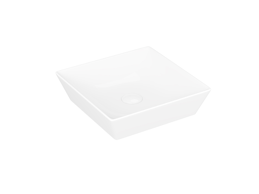 Lucco Decente Çanak Lavabo 40 cm, Parlak Beyaz - Lucco