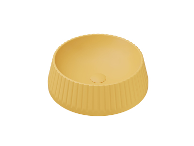 Lucco Deep Çanak Lavabo 40 cm, Mat Hardal Sarı - 1
