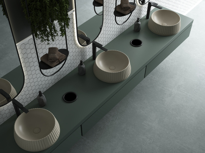 Lucco Deep Çanak Lavabo 40 cm, Mat Latte - 2