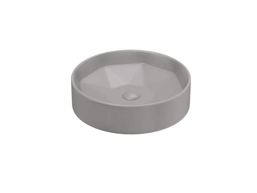 Lucco Diamente Çanak Lavabo 42 cm, Mat Latte - Lucco