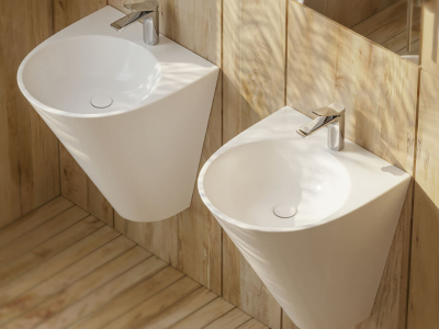 Lucco Garcia Asma Monoblok Lavabo 48 cm, Parlak Beyaz - 4