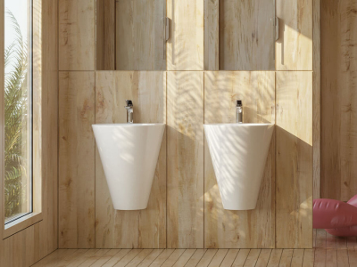 Lucco Garcia Asma Monoblok Lavabo 48 cm, Parlak Beyaz - 2