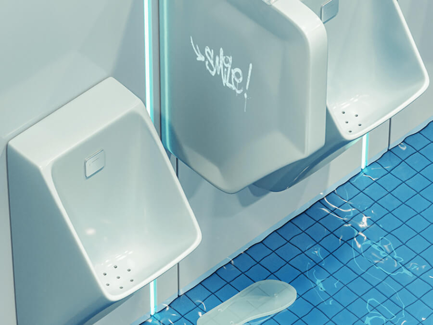 Lucco Loop Elektrikli Fotoselli Pisuvar, Parlak Beyaz - Lucco (1)