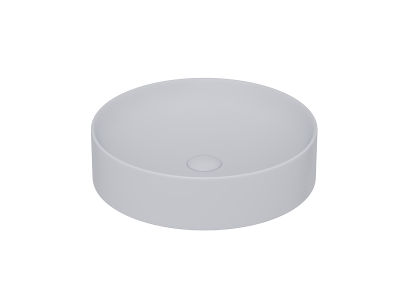 Lucco Lucente Çanak Lavabo 43 cm, Mat Gümüş Gri - 1