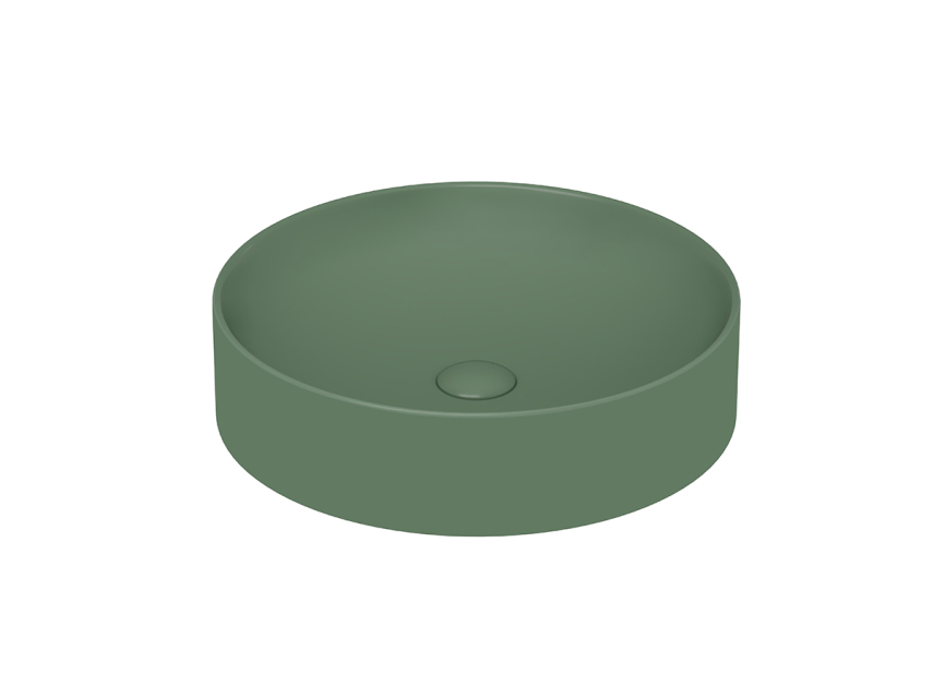 Lucco Lucente Çanak Lavabo 43 cm, Mat Yeşil - Lucco