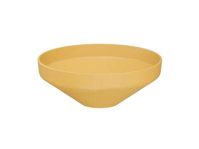 Lucco Luci Çanak Lavabo 40 cm, Mat Hardal Sarı - 1