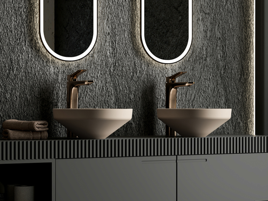 Lucco Luci Çanak Lavabo 40 cm, Mat Latte - Lucco (1)