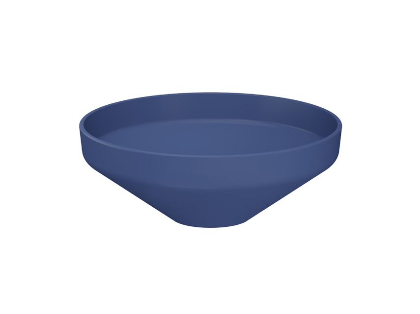 Lucco Luci Çanak Lavabo 40 cm, Mat Petrol Mavi - Lucco