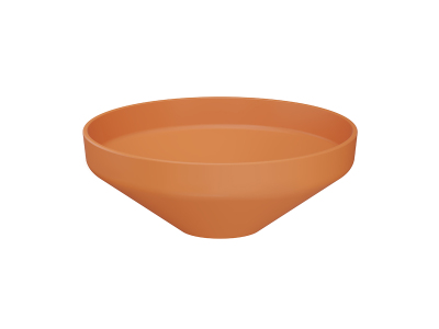 Lucco Luci Çanak Lavabo 40 cm, Mat turuncu - 1