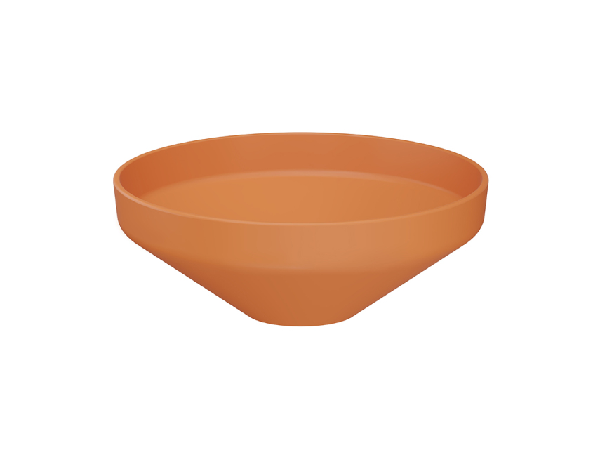 Lucco Luci Çanak Lavabo 40 cm, Mat turuncu - Lucco