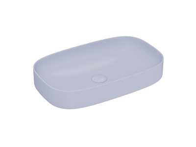 Lucco Matteo Çanak Lavabo 65 cm, Mat Buz Mavi - 1