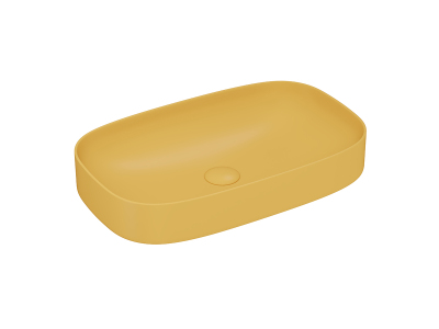 Lucco Matteo Çanak Lavabo 65 cm, Mat Hardal Sarı - 1