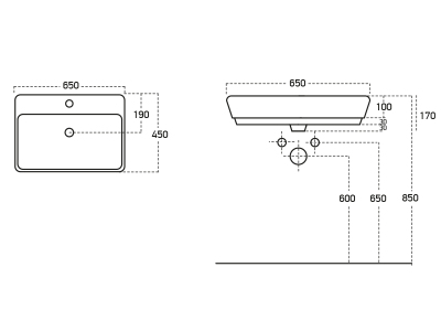 Lucco Mita Tezgah Üstü Lavabo 65 cm, Mat Hardal Sarı - 2