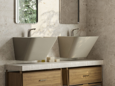 Lucco Moena Asma Monoblok Lavabo 55 cm, Mat Latte - 2