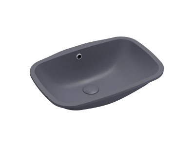 Lucco Nuvo Tezgah Altı lavabo 55 cm, Mat Antrasit - 1