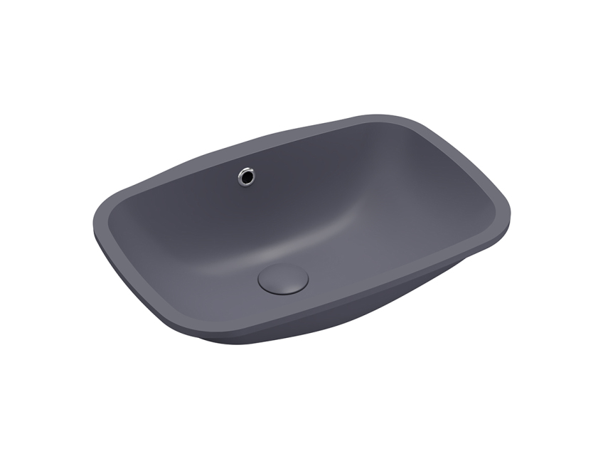 Lucco Nuvo Tezgah Altı lavabo 55 cm, Mat Antrasit - Lucco