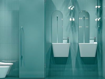 Lucco Primo Asma Monoblok Lavabo 28 cm, Parlak Beyaz - 3