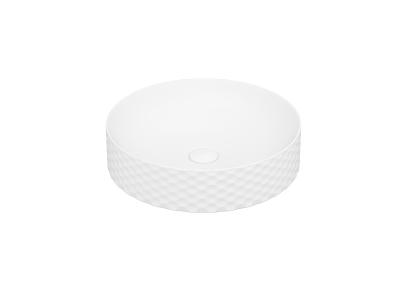 Lucco Siena Çanak Lavabo 44 cm, Mat Beyaz - 1