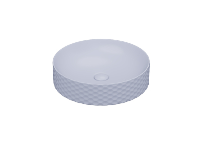 Lucco Siena Çanak Lavabo 44 cm, Mat Buz Mavi - 2
