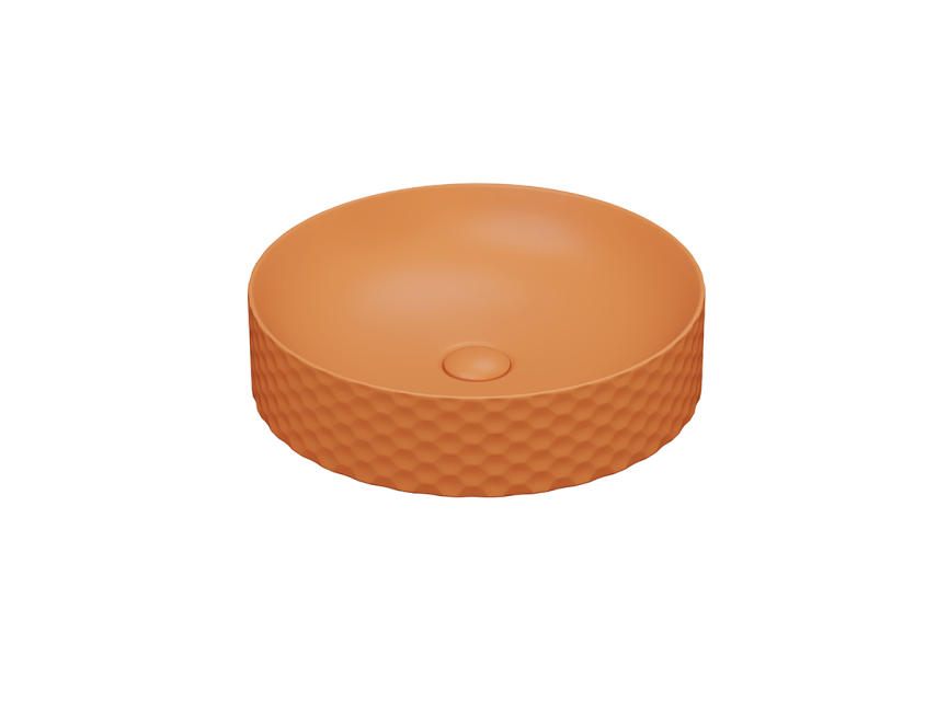 Lucco Siena Çanak Lavabo 44 cm, Mat Turuncu - Lucco