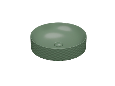 Lucco Siena Çanak Lavabo 44 cm, Mat Yeşil - 1