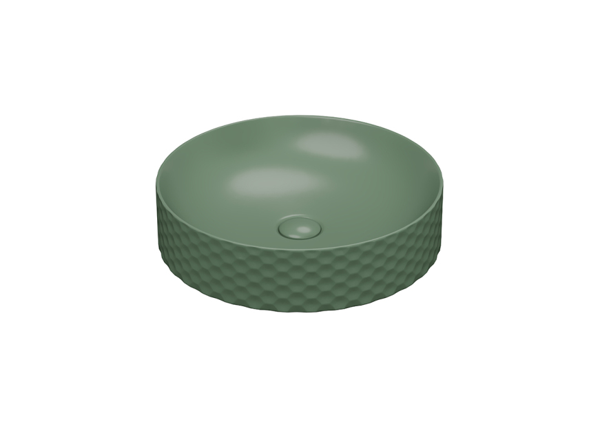 Lucco Siena Çanak Lavabo 44 cm, Mat Yeşil - Lucco