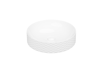 Lucco Siena Çanak Lavabo 44 cm, Parlak Beyaz - 1