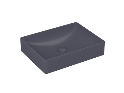 Lucco Square Çanak Lavabo 50 cm, Mat Antrasit - 1