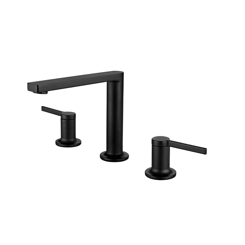 Newarc Bold Siyah 3 Delikli Lavabo Bataryası - Newarc