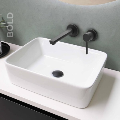 Newarc Bold Siyah Ankastre Lavabo Bataryası - 3