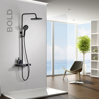 Newarc Bold Siyah Bataryalı Duş Ünitesi - 3