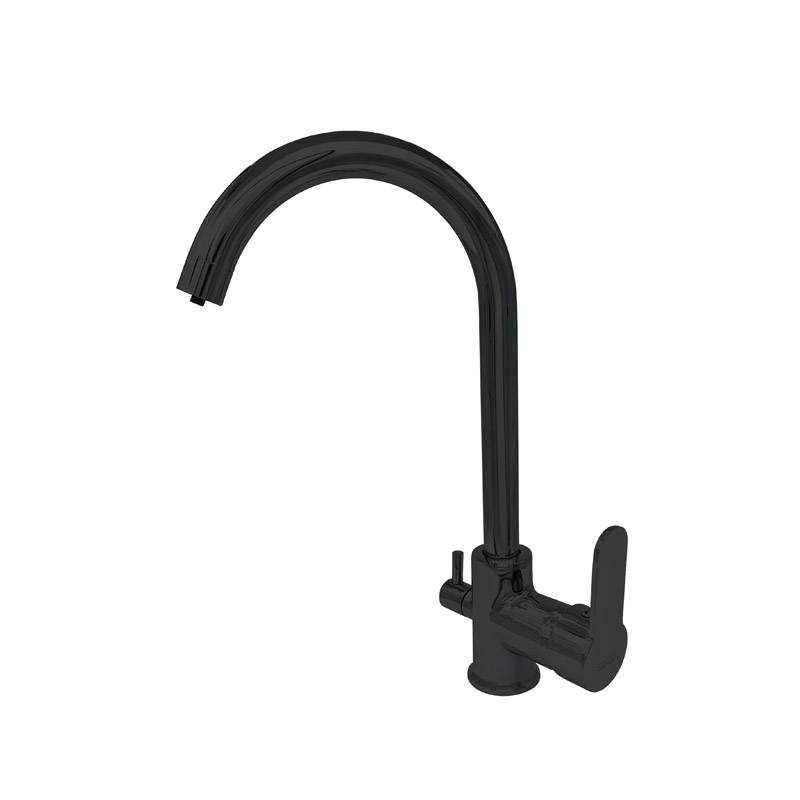 Newarc Domino Siyah Arıtma Su Girişli Eviye Bataryası - Newarc