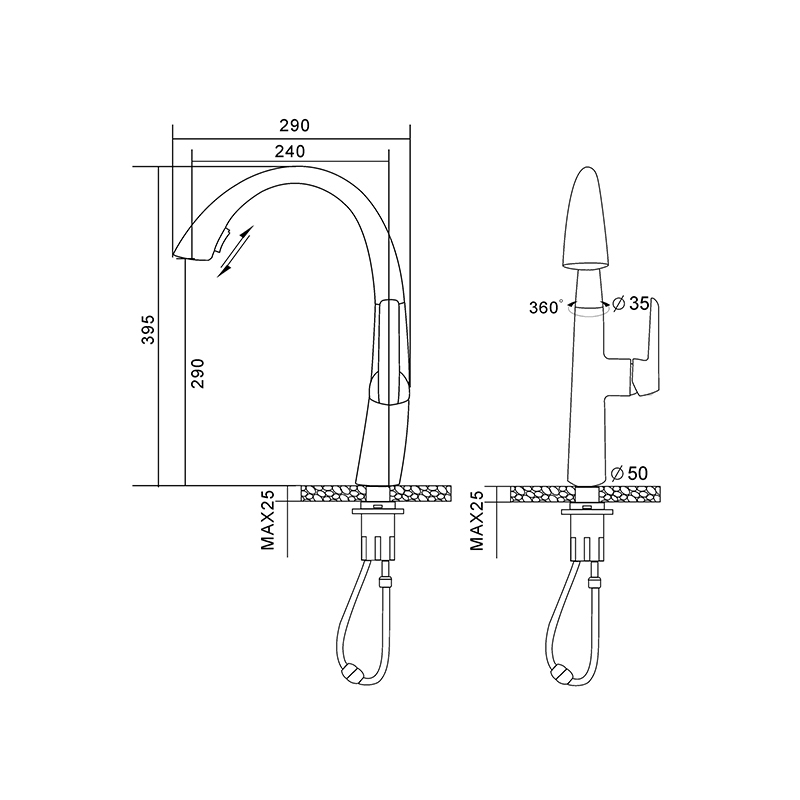 Newarc Energy Spiralli Eviye Bataryası Fırçalı Nikel - Newarc (1)