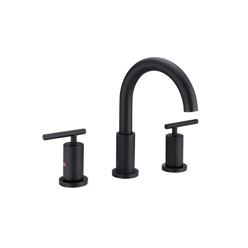 Newarc Newart 3 Delikli Lavabo Bataryası Siyah - Newarc