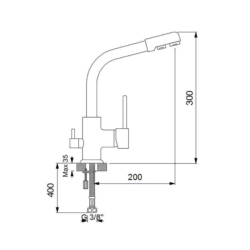 Newarc Newart Arıtma Su Girişli Eviye Bataryası - Newarc (1)